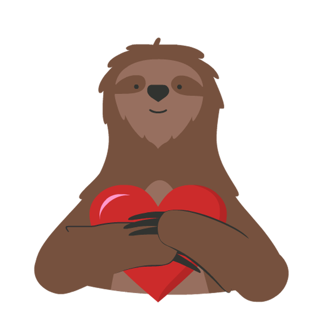 Sloth with a heart