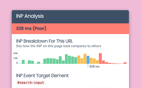 Track your INP scores